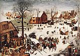 Pieter the Elder Bruegel The Numbering at Bethlehem painting